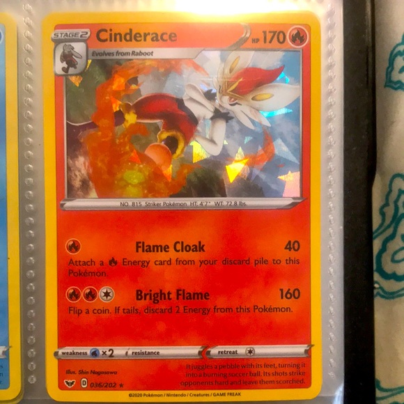 Pokemon | Toys | Pokmon Card Glass Cinderace | Poshmark